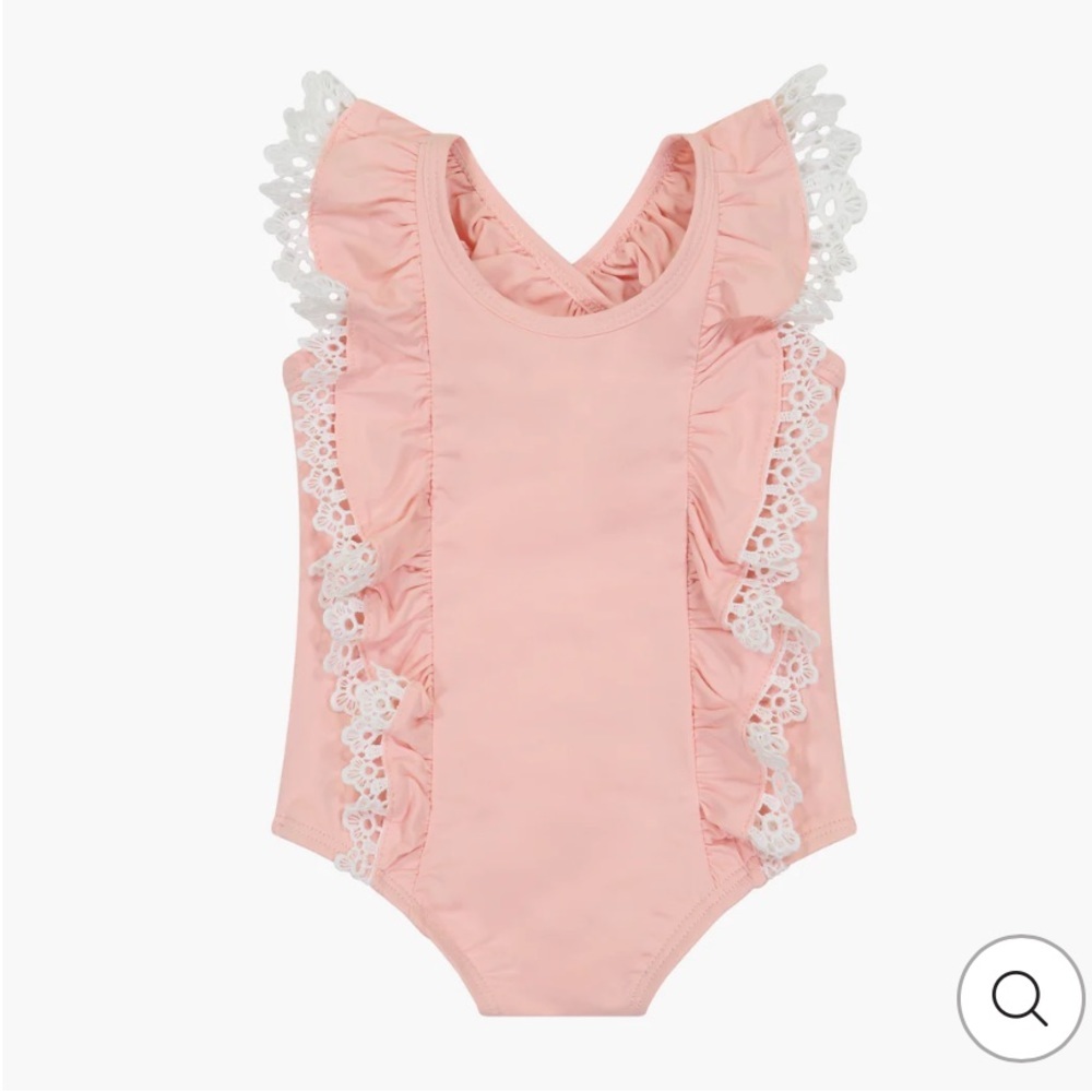 Miniclasix Girl’s Frill Swimsuit NWT 6-9mo Msrp $50